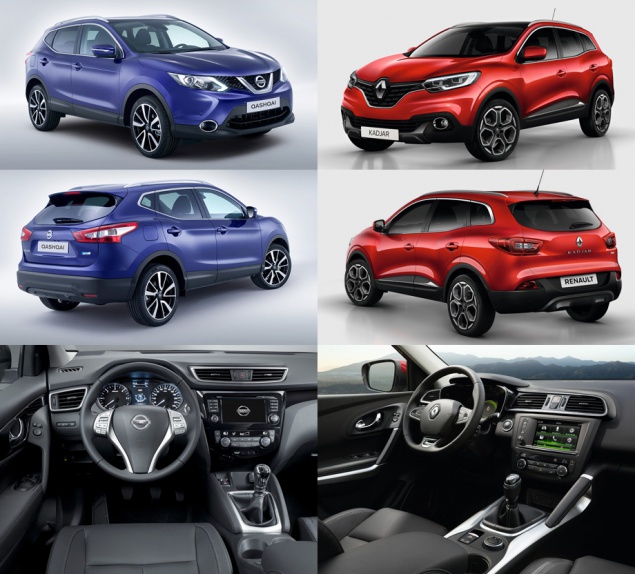 Сравнение Renault Kadjar и Nissan Qashqai